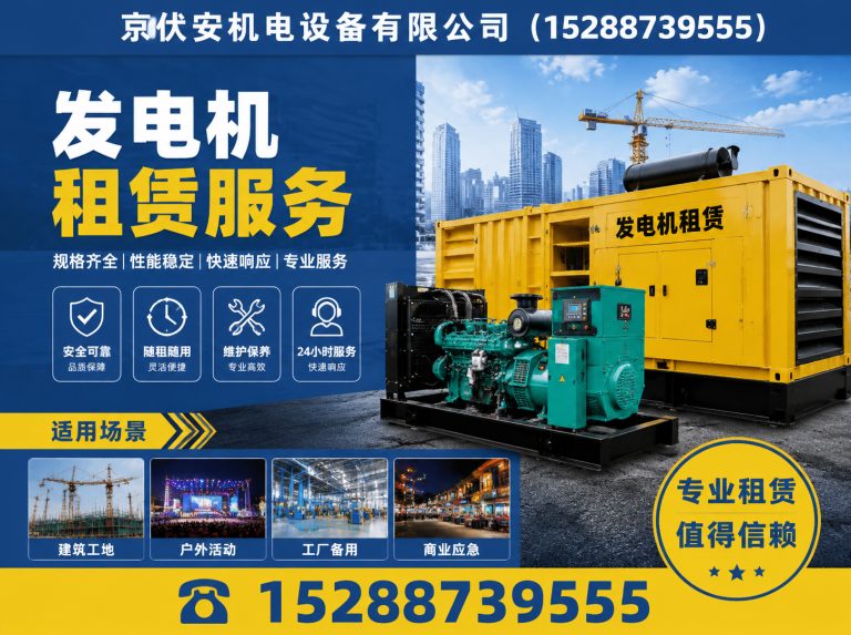 贵港发电机出租展示图